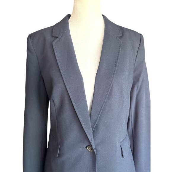DKNY Womens‎ Navy Dress Blazer Lined Formal Jacket Size 10 - Picture 2 of 11